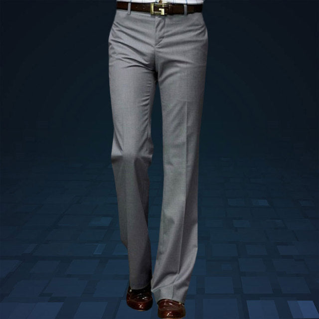 mens dress pants boot cut Men's Comfortable Boot Cut Trousers – EssieK