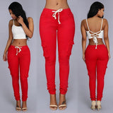 Women's multi-bag casual pants