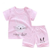 Baby Short Sleeve Cotton Short Set