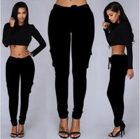 Women's multi-bag casual pants