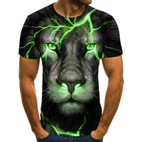 3D Printed Lion Short Sleeve Shirt