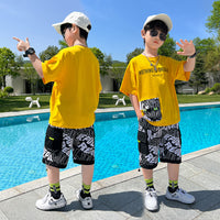 Cool And Fashionable Boy's Summer Short Sleeved Suit