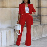 Women's Casual Wide Leg Suit