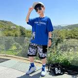 Cool And Fashionable Boy's Summer Short Sleeved Suit