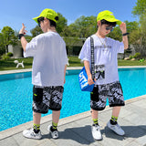 Cool And Fashionable Boy's Summer Short Sleeved Suit