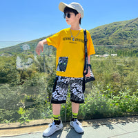 Cool And Fashionable Boy's Summer Short Sleeved Suit