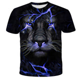 3D Printed Lion Short Sleeve Shirt