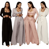 Women Bandage Lace-up 3-Piece set