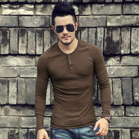 Henley T-shirts Slim Fit