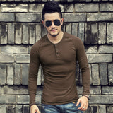 Henley T-shirts Slim Fit