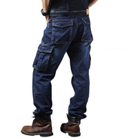 Men's Loose Straight Cargo Jeans