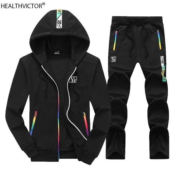 Two-Piece Hiking Long Sleeve Hooded Sports Suit