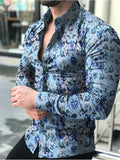 Casual Long Sleeve Floral Shirts