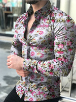 Casual Long Sleeve Floral Shirts