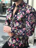 Casual Long Sleeve Floral Shirts