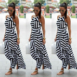 Women's Striped Maxi Dress