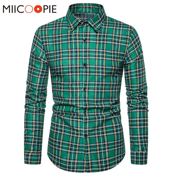 Long Sleeve Plaid Shirts For Men