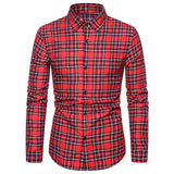 Long Sleeve Plaid Shirts For Men