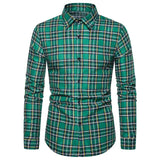 Long Sleeve Plaid Shirts For Men