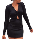 Women'sTwo Piece  Crop Top And Short/Skirt Set