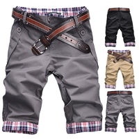 Men's Plaid Loose Beach Shorts