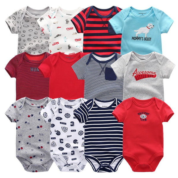 6pcs Set Unisex Newborn Bodysuits