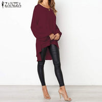 Women's Asymmetrical Puff Sleeve Blouse