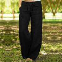 Casual Wide Leg Pants-Women's