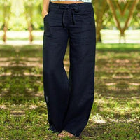 Casual Wide Leg Pants-Women's