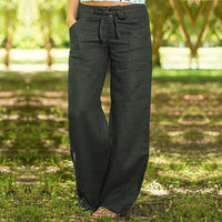 Casual Wide Leg Pants-Women's