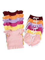 Girls Ruffles Short Sets