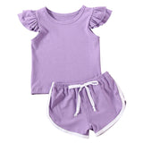 Girls Ruffles Short Sets