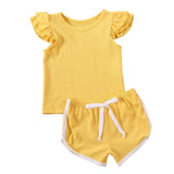 Girls Ruffles Short Sets