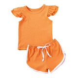 Girls Ruffles Short Sets