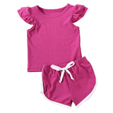 Girls Ruffles Short Sets