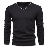 Cotton Pullover V-neck Men's Sweaters
