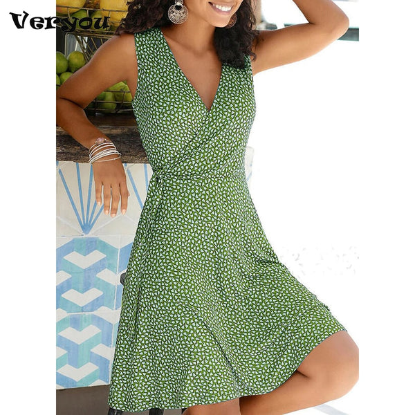 Vee Neck Dress