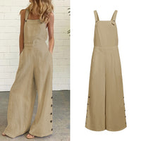 Women Loose Sleeveless Rompers