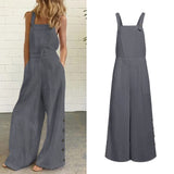 Women Loose Sleeveless Rompers