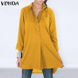 Long Sleeve Solid Tunics