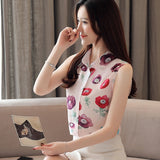 women's floral print summer blouses