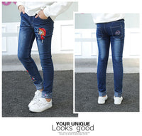 Young Girls' Cartoon Jeans 4T-13Y