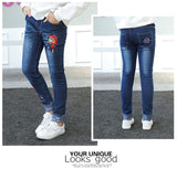 Young Girls' Cartoon Jeans 4T-13Y