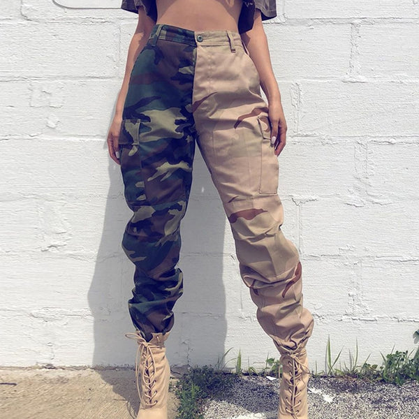 Two-toned Camouflage Cargo Pants