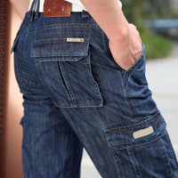 Men's Loose Straight Cargo Jeans